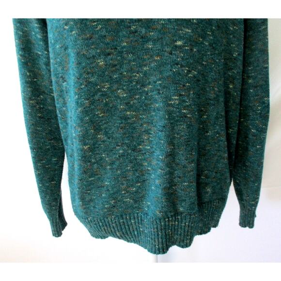 Croft & Barrow Women's Green Long Sleeve Stretch V-Neck Sweater Size Large - Picture 3 of 10